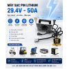 Máy sạc Pin Ắc quy lithium 29.4V-50A Nhôm nguyên khối Máy sạc Pin Ắc quy lithium 29.4V-50A Nhôm nguyên khối