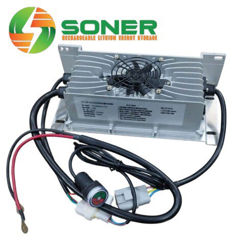 Máy sạc Pin lithium 58.4V - 25Ah Vỏ nhôm nguyên khối