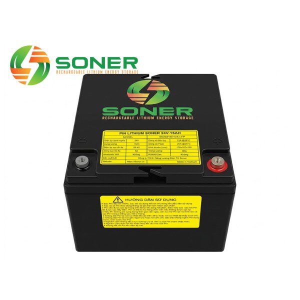 Pin Soner 24V-15Ah LFP | Pin lithium Soner 24V-15Ah LFP | Pin Soner 25.6V-15Ah