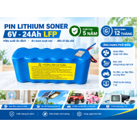 Pin lithium Soner 6V-24Ah LFP