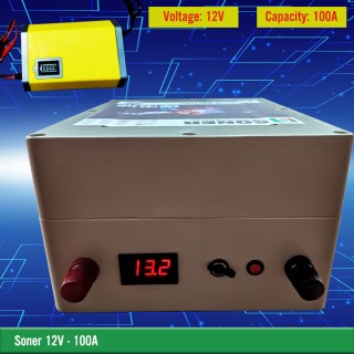 Pin Lithium Soner 12V-100A LFP