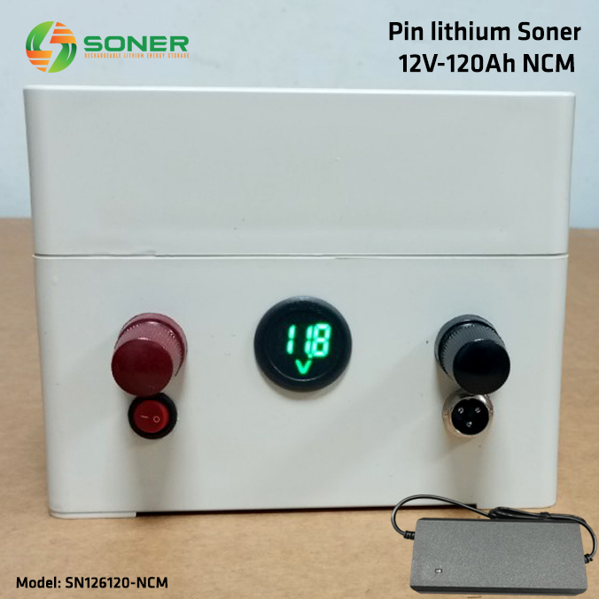 Pin lithium Soner 12V-120Ah 3S