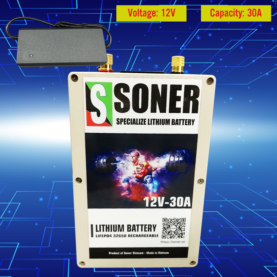 Pin lithium Soner 12.6V-30Ah NCM