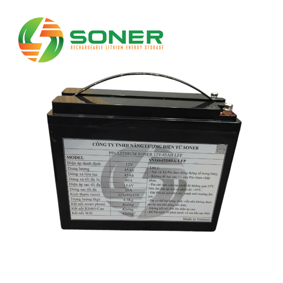 Ắc quy lithium 12V - 45Ah LFP