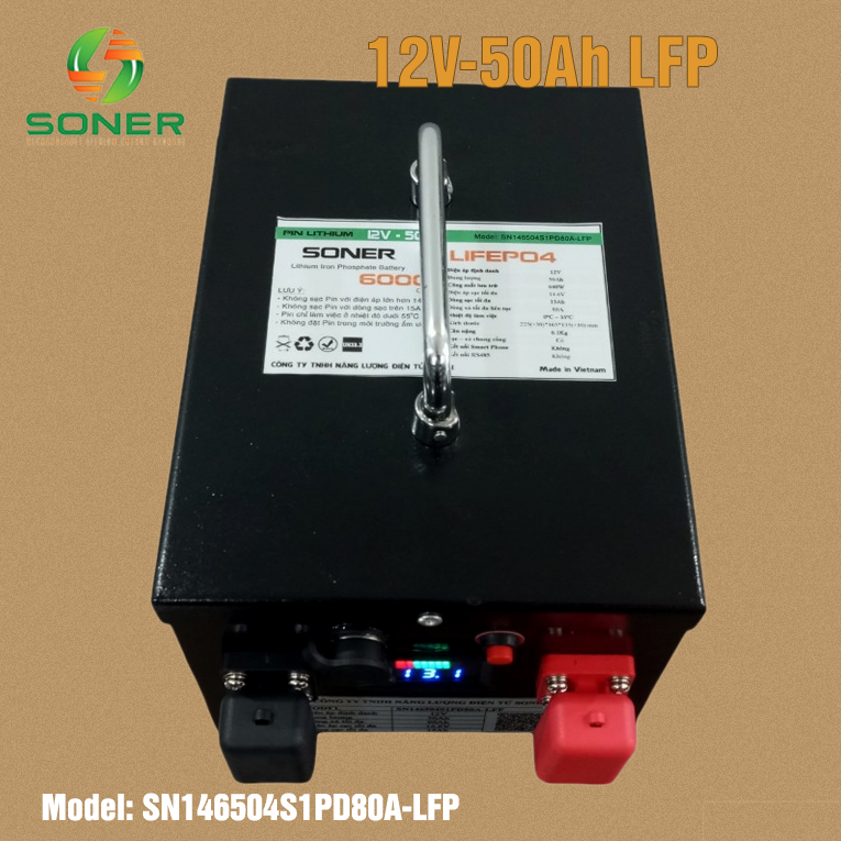 Pin lihtium Soner 12V-50Ah LFP