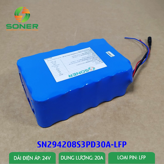 Pin lithium Soner 24V-20A LFP