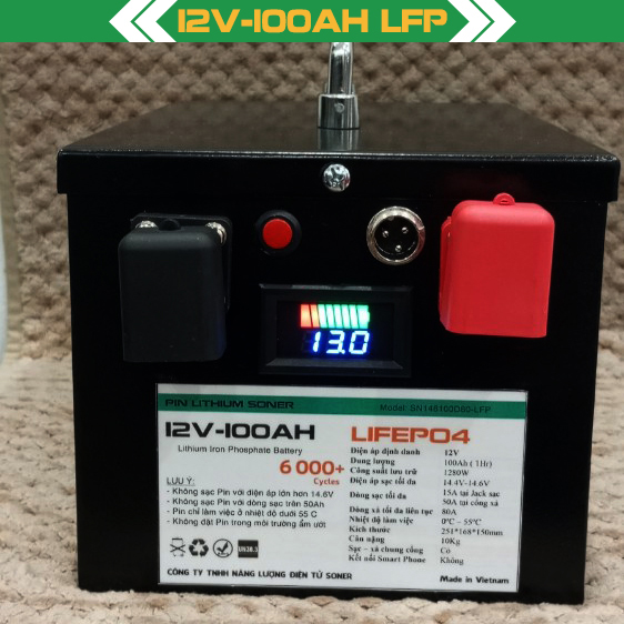 Pin lithium Soner 12V-100Ah LFP
