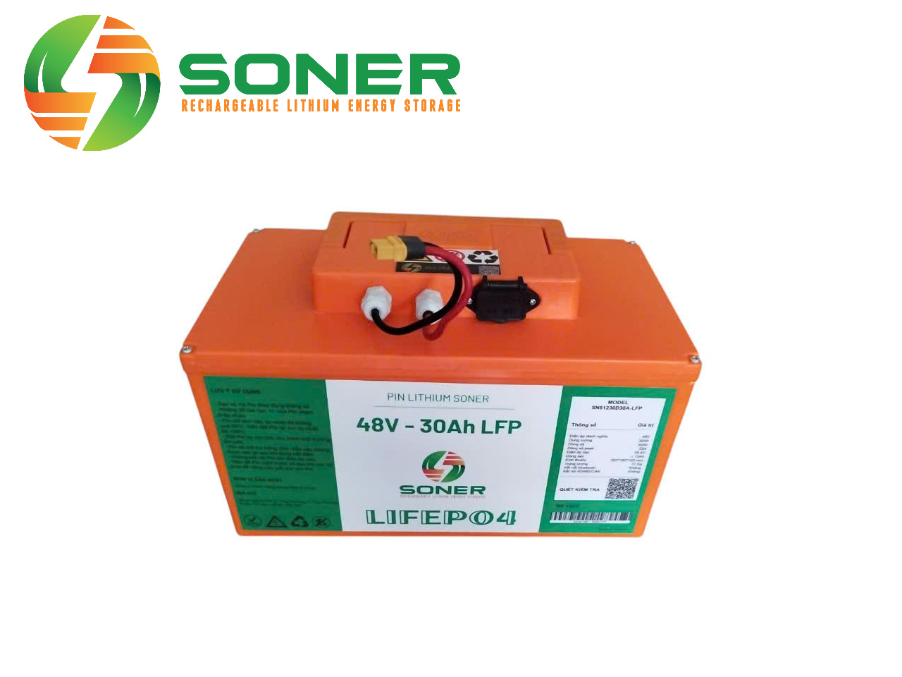 Pin lithium Soner 48V-30Ah LFP