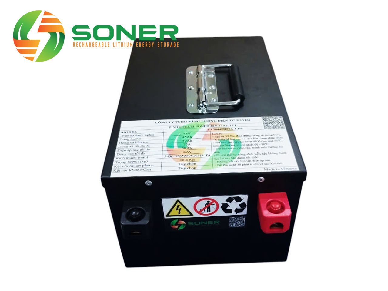 Pin lithium Soner 48V-45Ah