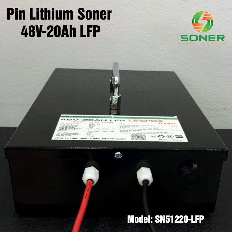 Pin lithium Soner 48V-20A LFP