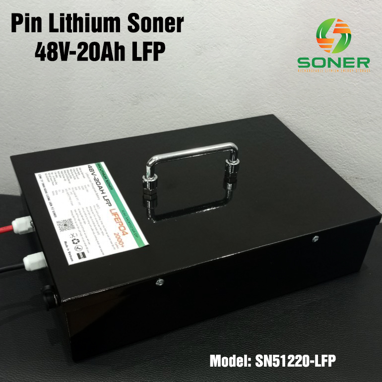 Pin lithium Soner 48V-20A LFP