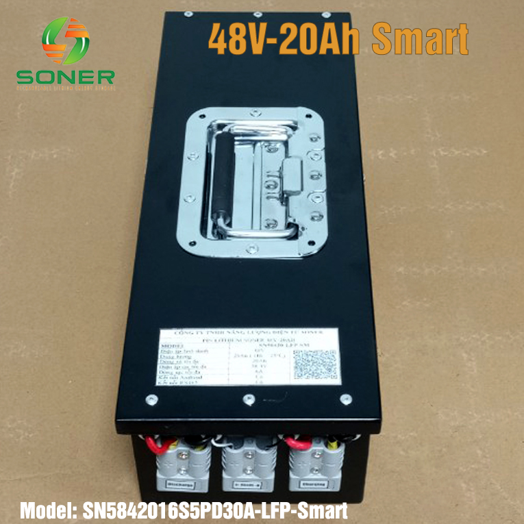 Pin lihtium Soner 48V-20Ah LFP smart