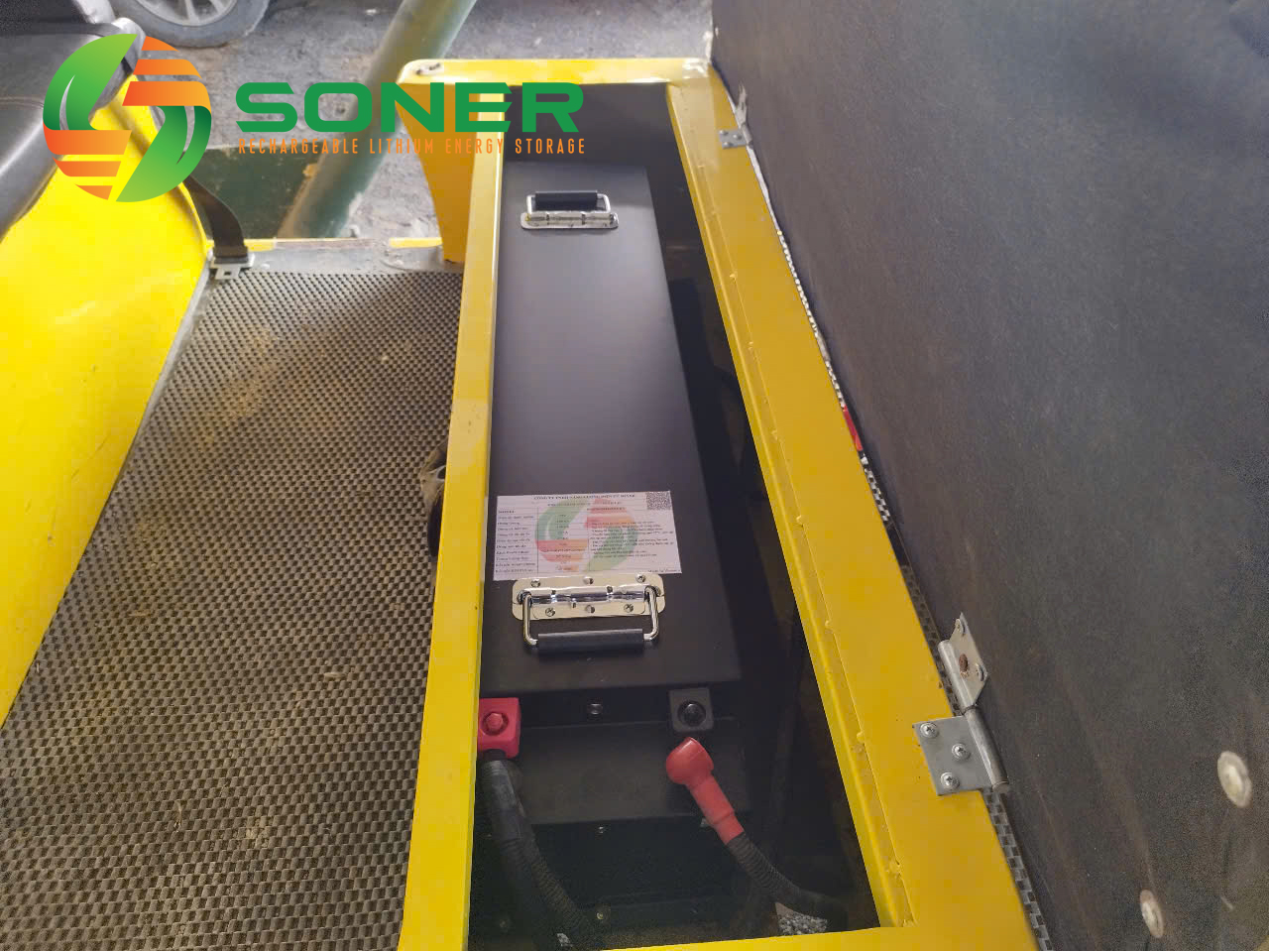 Pin lithium xe dien 72V 100Ah Soner