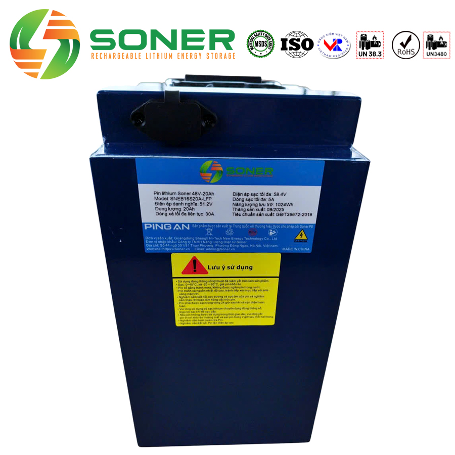 Pin xe điện Soner 48V20A