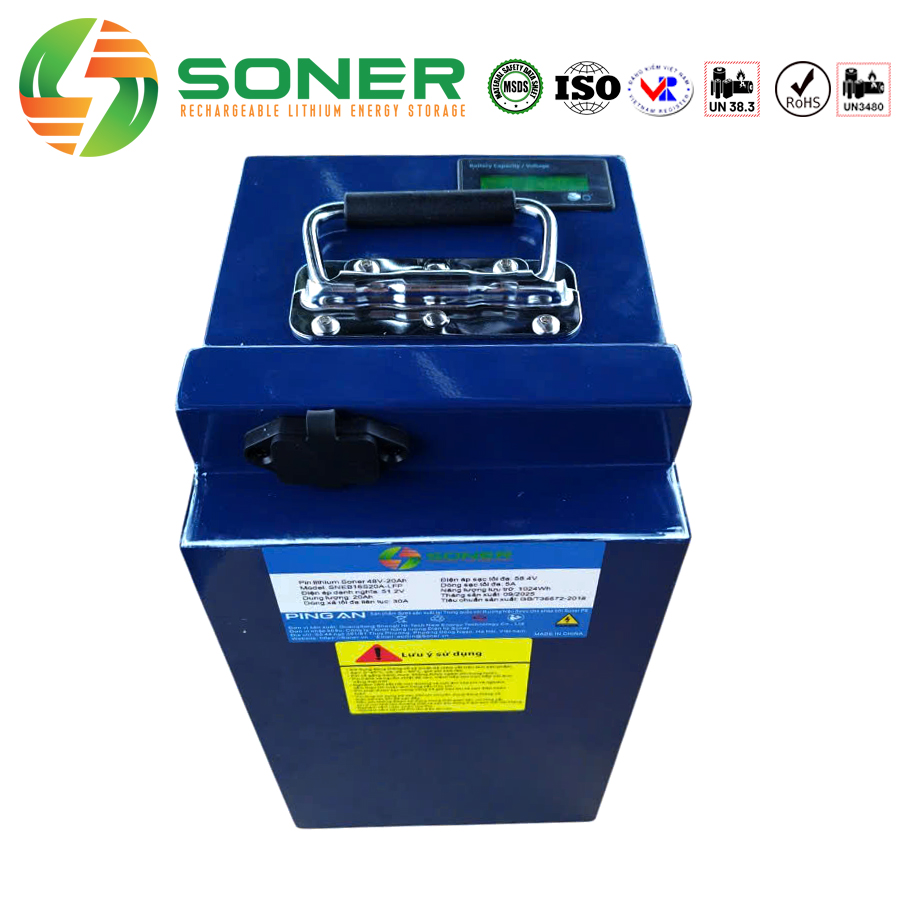 Pin xe điện Soner 48V-20Ah