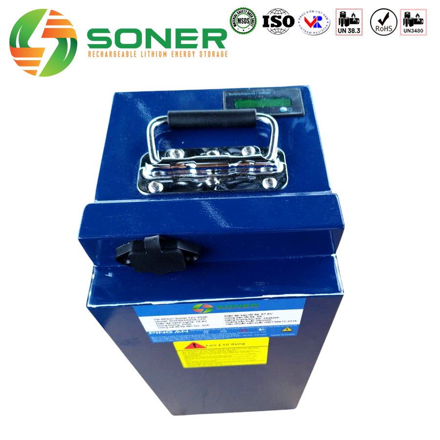 Pin ac quy xe may dien 72V 20Ah LFP