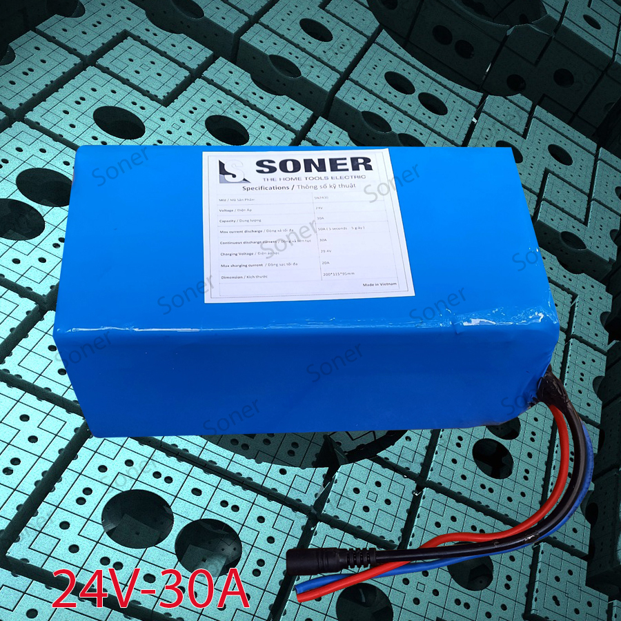 pin lithium Soner 24V-30A